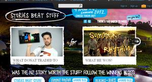 Stories Beat Stuff campaign page